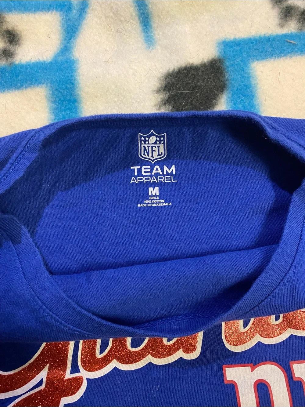 Kids Blue New York Giants Long Sleeve Tee